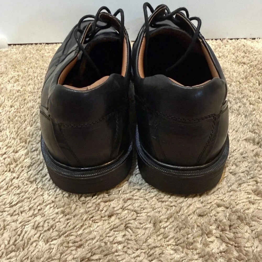 Johnston & Murphy XC4 Shoes Mens Size 13 Black Leather Waterproof Dual Width
